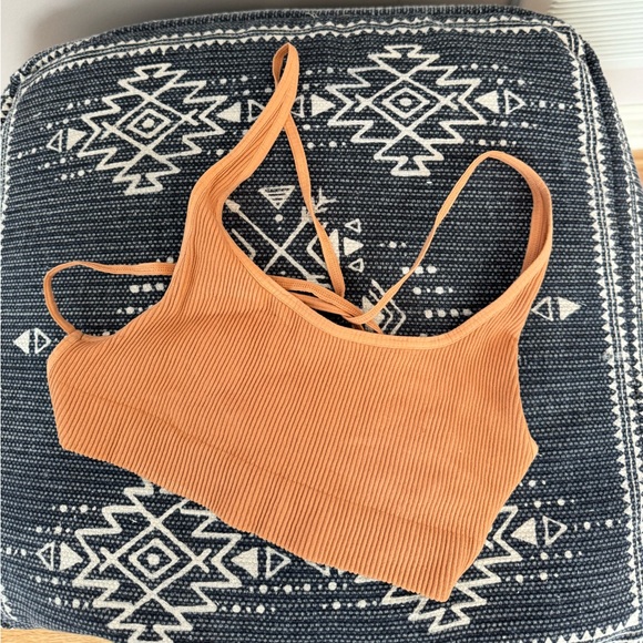 FREE PEOPLE Sunset Strappy Bralette in Coral Sand XS/S - Picture 5 of 7